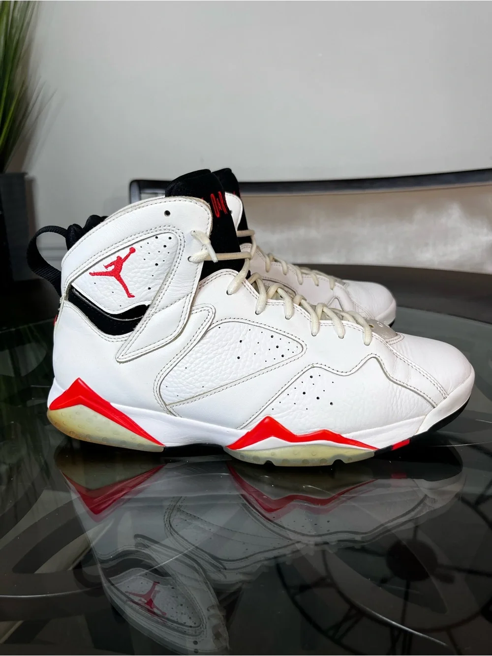 Nike Air Jordan 7 Retro White Infrared Men's Sz 12